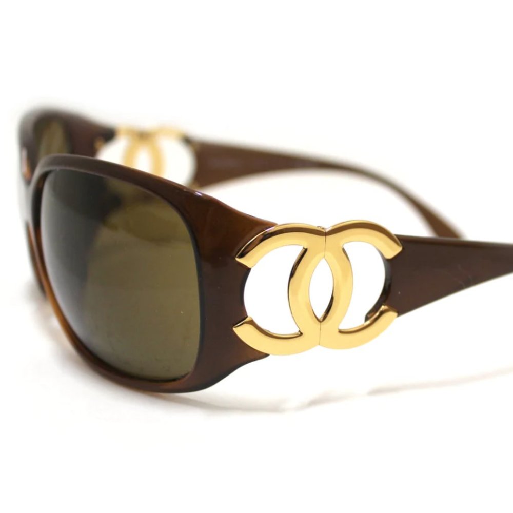 Authentic CHANEL *RARE* Sunglasses 6014 Tortoise Shell and Yellow Gold